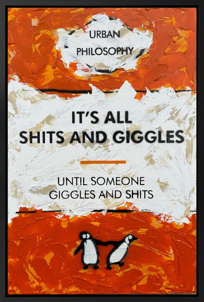 Hue Folk - 'It's All Shits And Giggles' - Framed Original Art