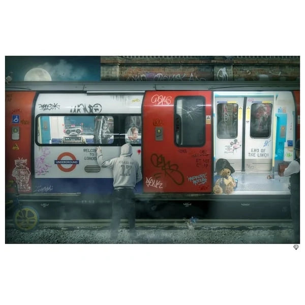 JJ Adams - 'London Tube' - Framed Limited Edition Deluxe