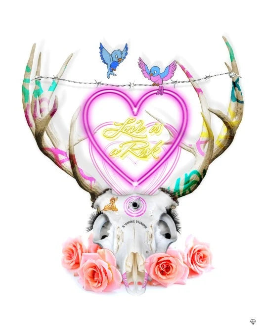 JJ Adams - 'Love Is A Risk' - Framed Limited Edition Deluxe