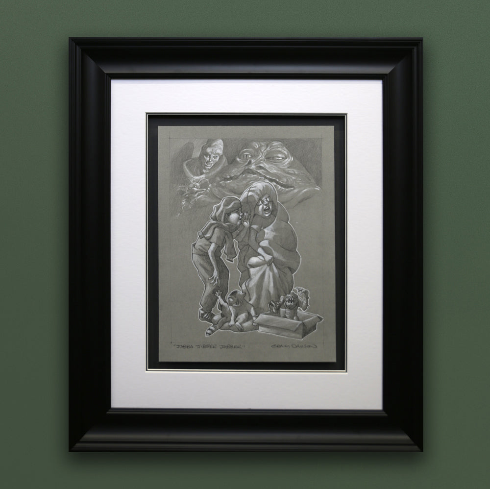 Craig Davison  - 'Jibba  Jibber Jabber'- Framed Original Sketch