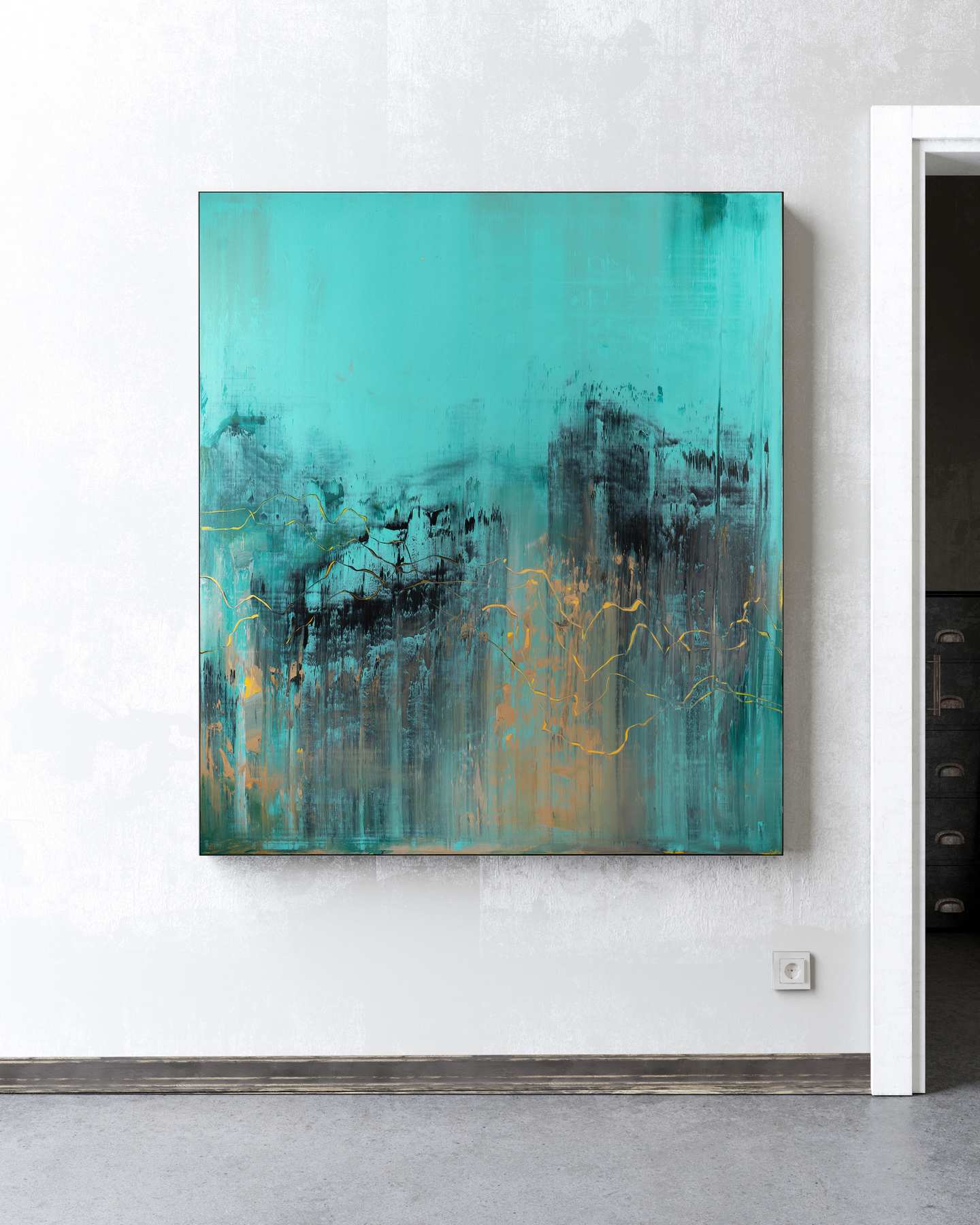 Nemanja Nikolic - 'Jaws Of Time' - Large Original Abstract Artwork