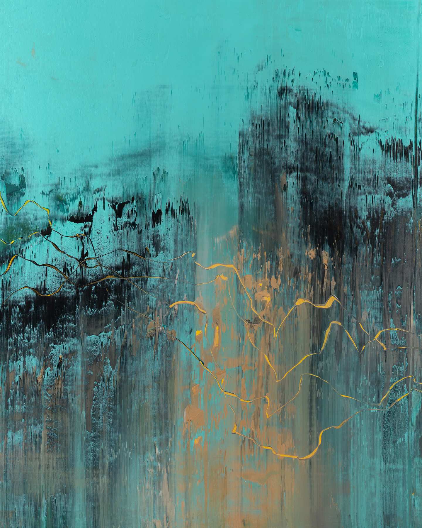 Nemanja Nikolic - 'Jaws Of Time' - Large Original Abstract Artwork