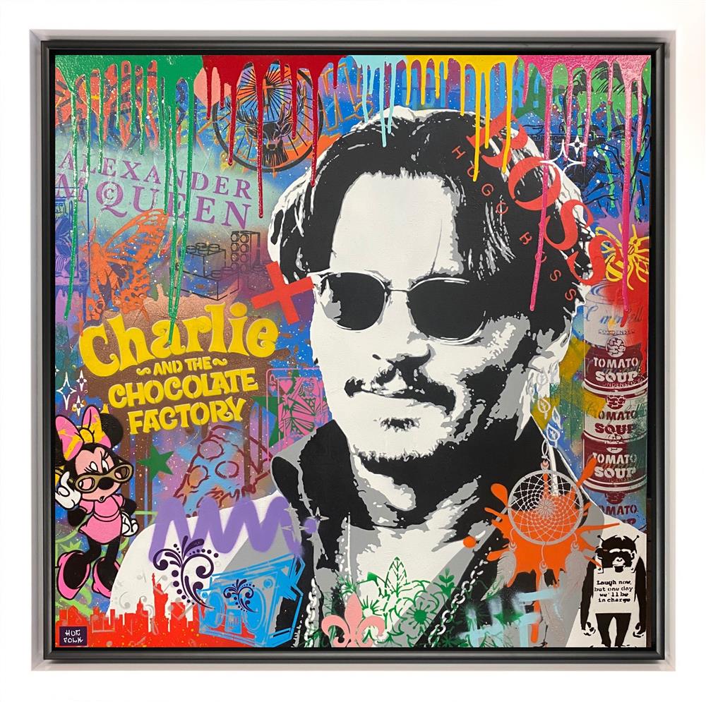 Hue Folk - 'Johnny' - Framed Original Art