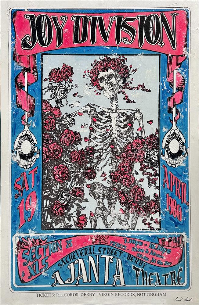 Linda Charles - 'Joy Division - Ajanta Theatre, Derby,  April 1980' - Framed Original Artwork