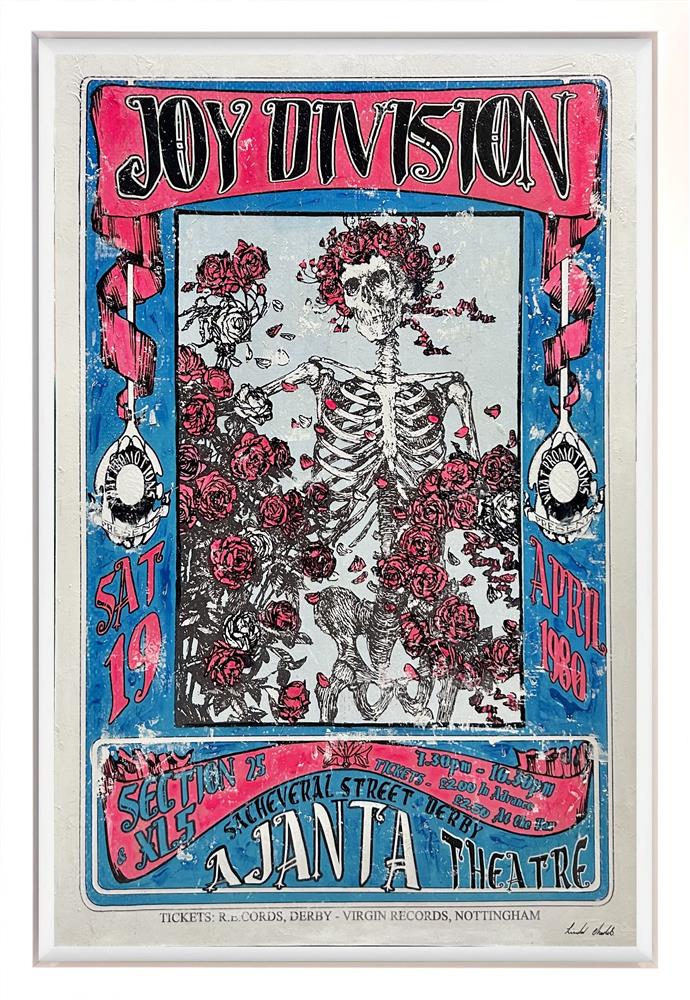 Linda Charles - 'Joy Division - Ajanta Theatre, Derby,  April 1980' - Framed Original Artwork