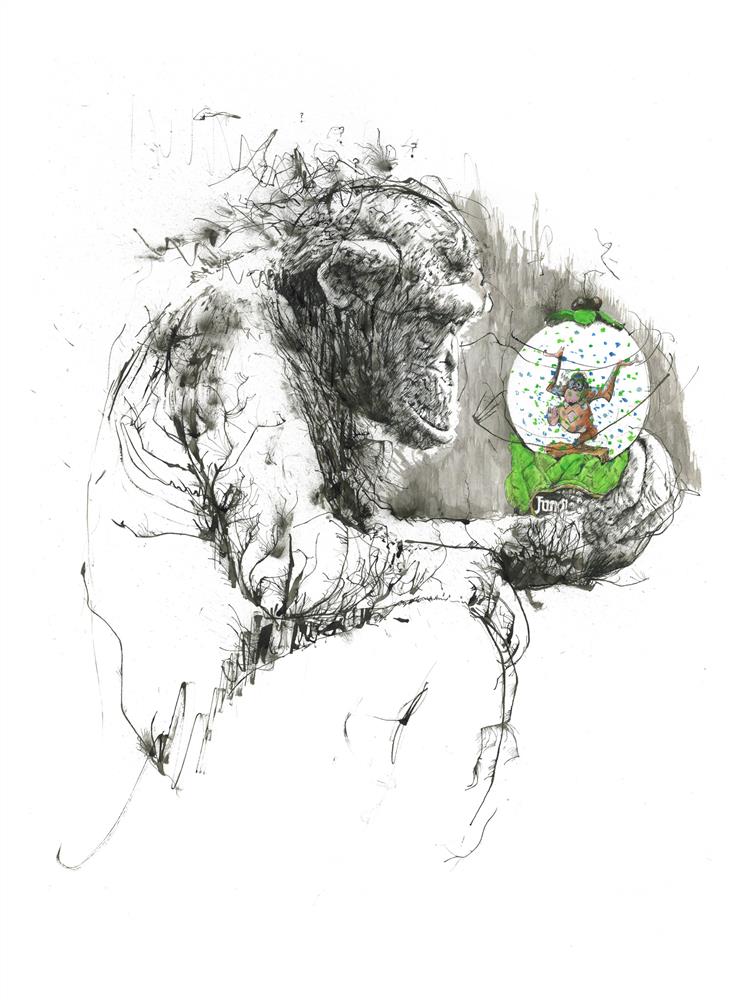 Scott Tetlow - 'Jungle Dreams' - Miniature-Framed Limited Edition Print