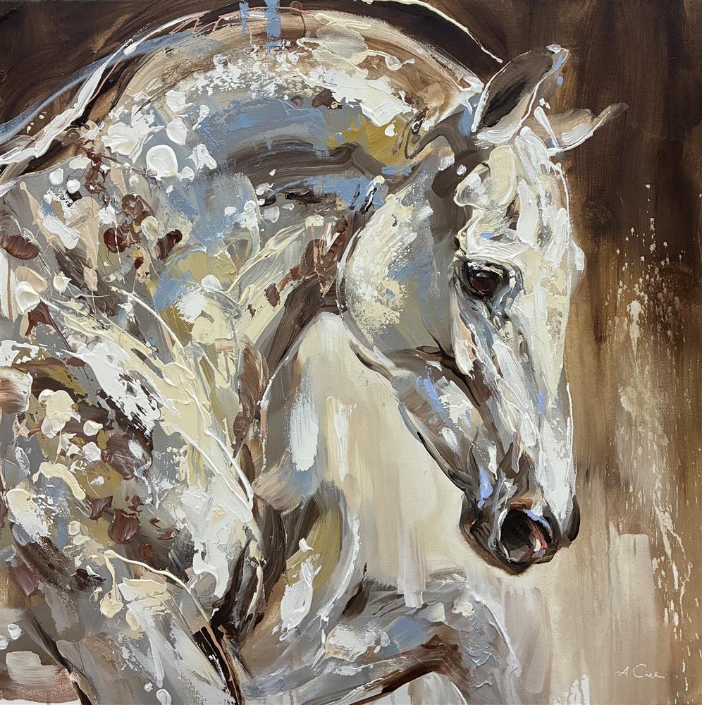 Anna Cher - 'Juniper' - Framed Original Artwork
