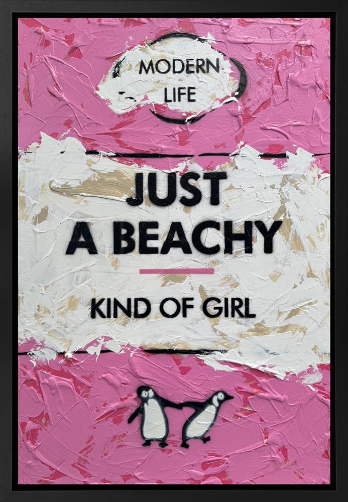 Hue Folk - 'Just A Beachy' - Framed Original Artwork