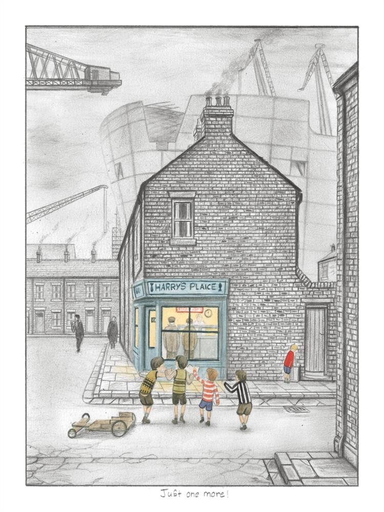 Leigh Lambert - 'Just One More!' - Sketch' - Framed Limited Edition