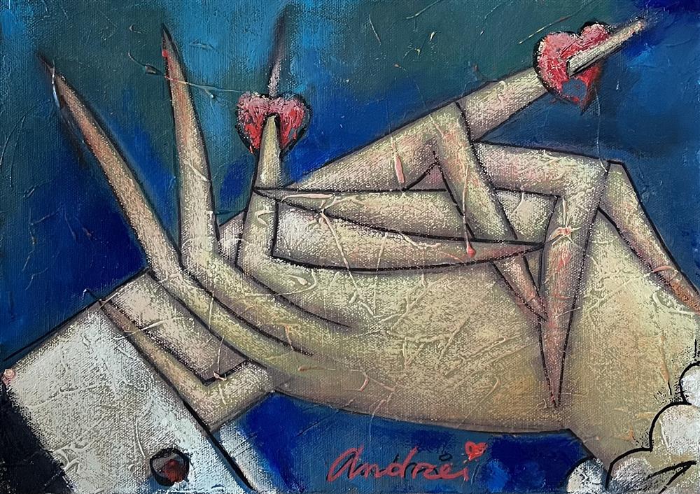 Andrei Protsouk - 'Keep And Touch' - Framed Original Art