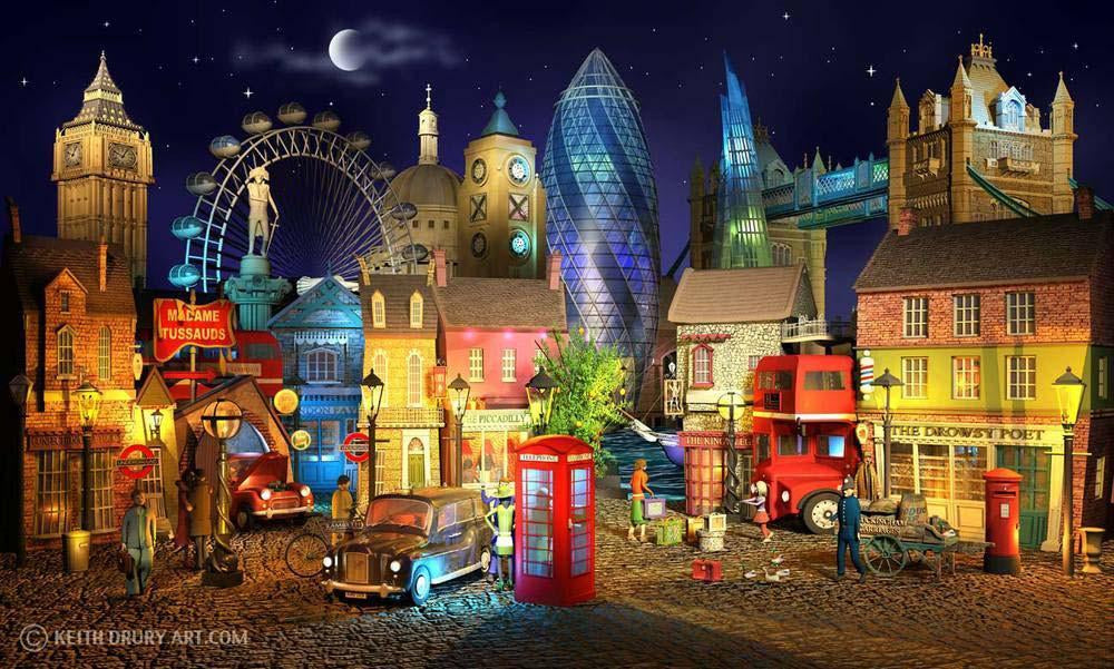 Keith Drury - ' London's Magic' Limited Edition Artwork