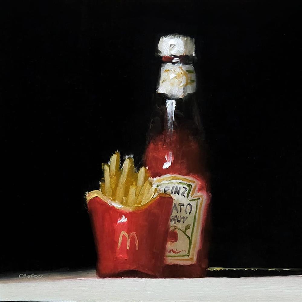 Neil Carroll - 'Ketchup And Fries' - Framed Original Artwork