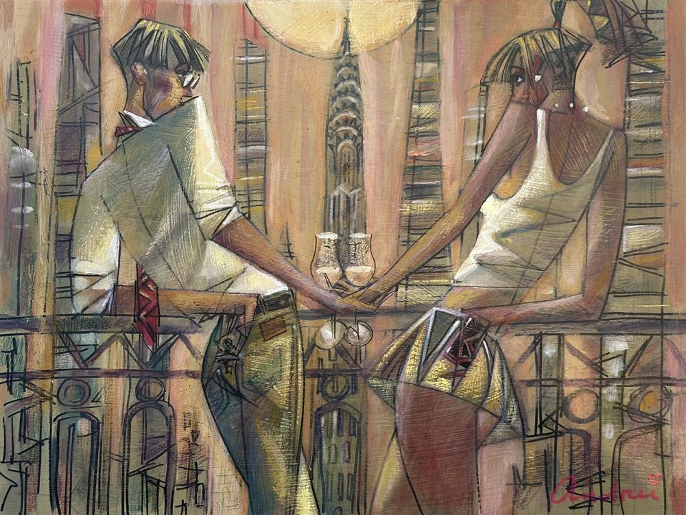 Andrei Protsouk - 'Keys Of Chrysler' - Framed Original Art