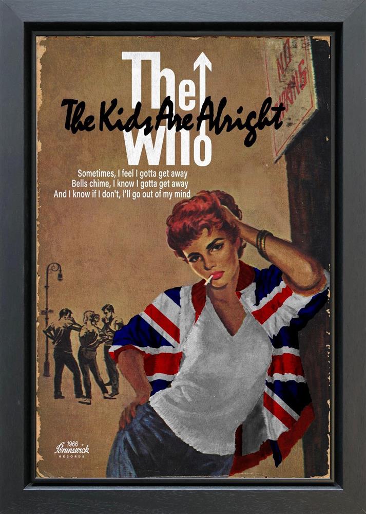 Linda Charles - 'Kids Are Alright' - Framed Original Artwork