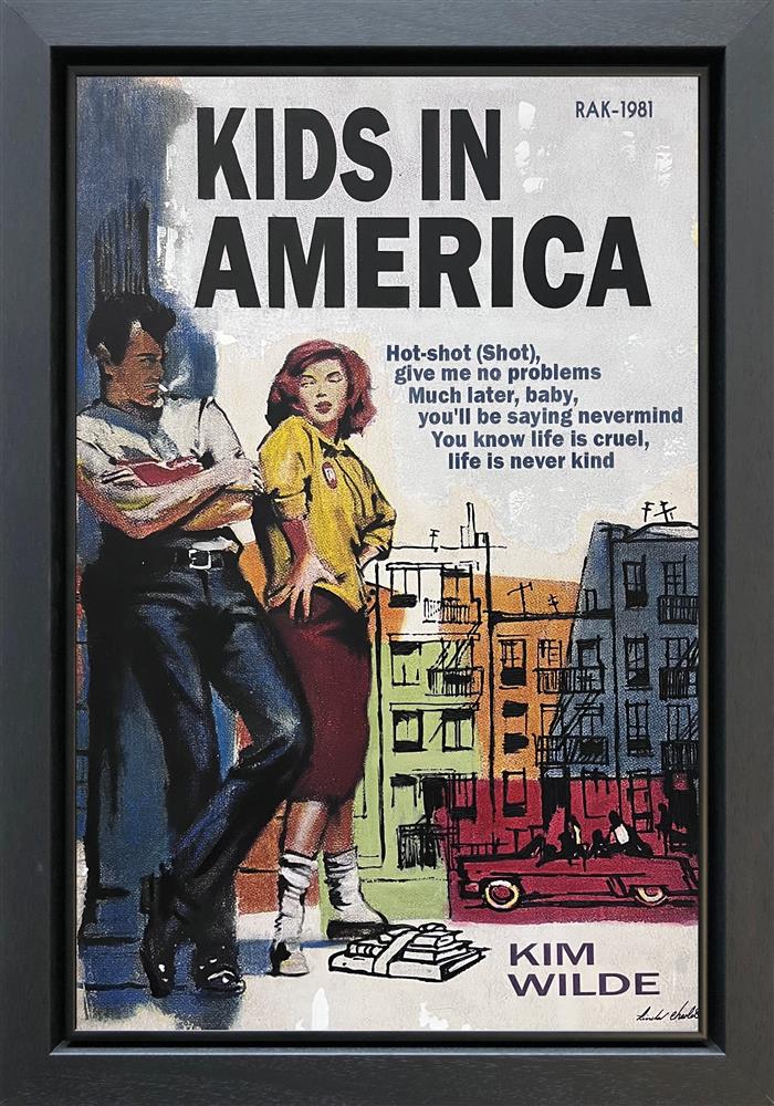 Linda Charles - 'Kids In America' - Framed Original Artwork