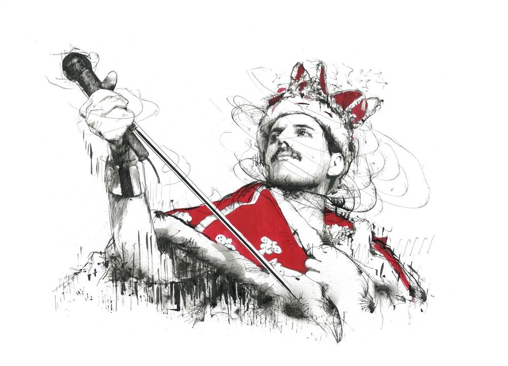 Scott Tetlow - 'King Of Queen' - Framed Original Art