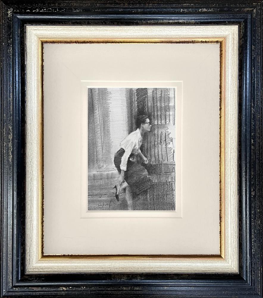 Tony Hinchliffe - 'Kiss Chase' - Framed Original Study