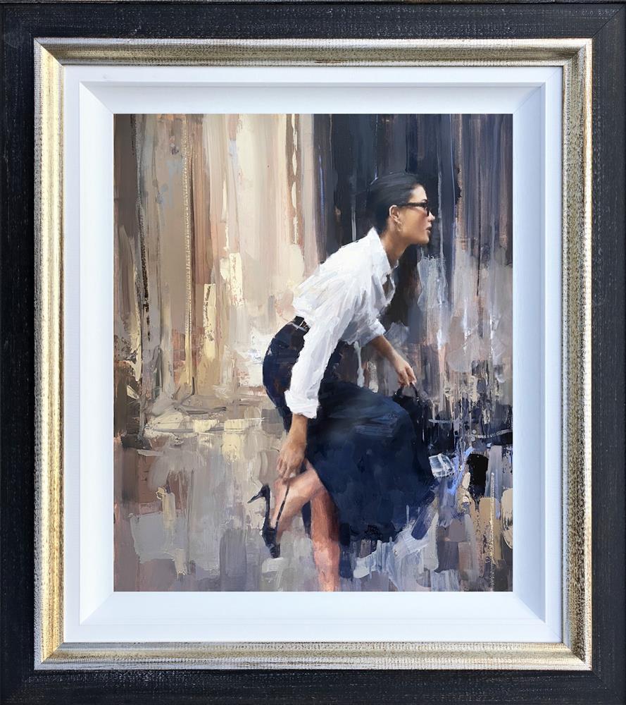 Tony Hinchliffe - 'Kiss Chase' - Framed Original Artwork