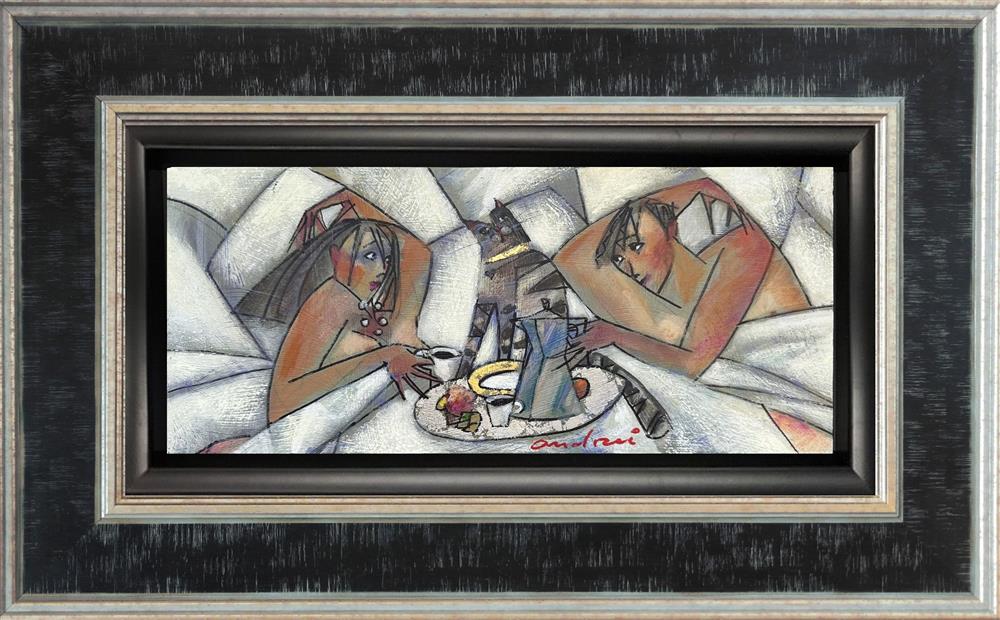 Andrei Protsouk - 'Kopi Luwak Morning Coffee' - Framed Original Art