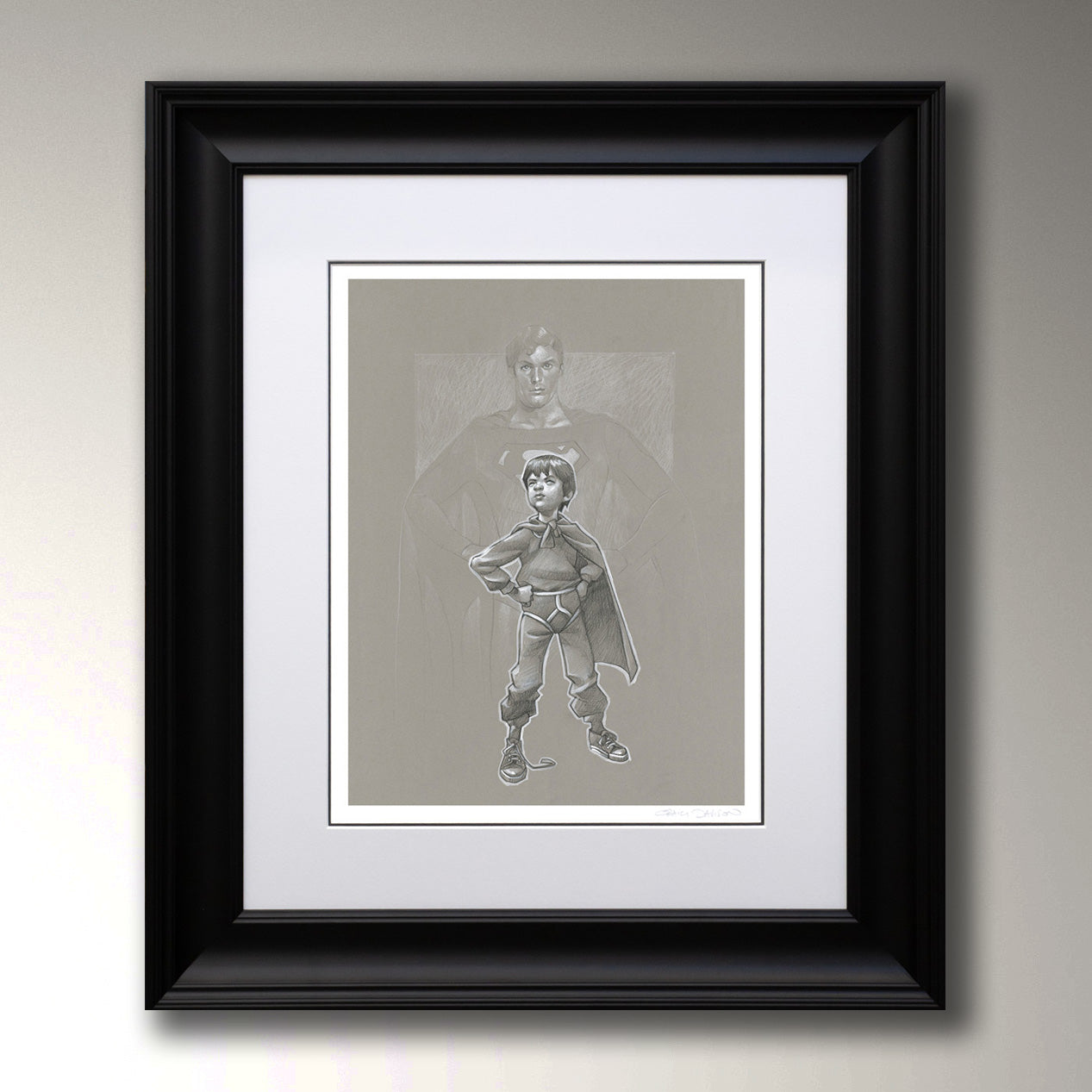 Craig Davison  - 'Lad Of Steel'- Framed Original Sketch