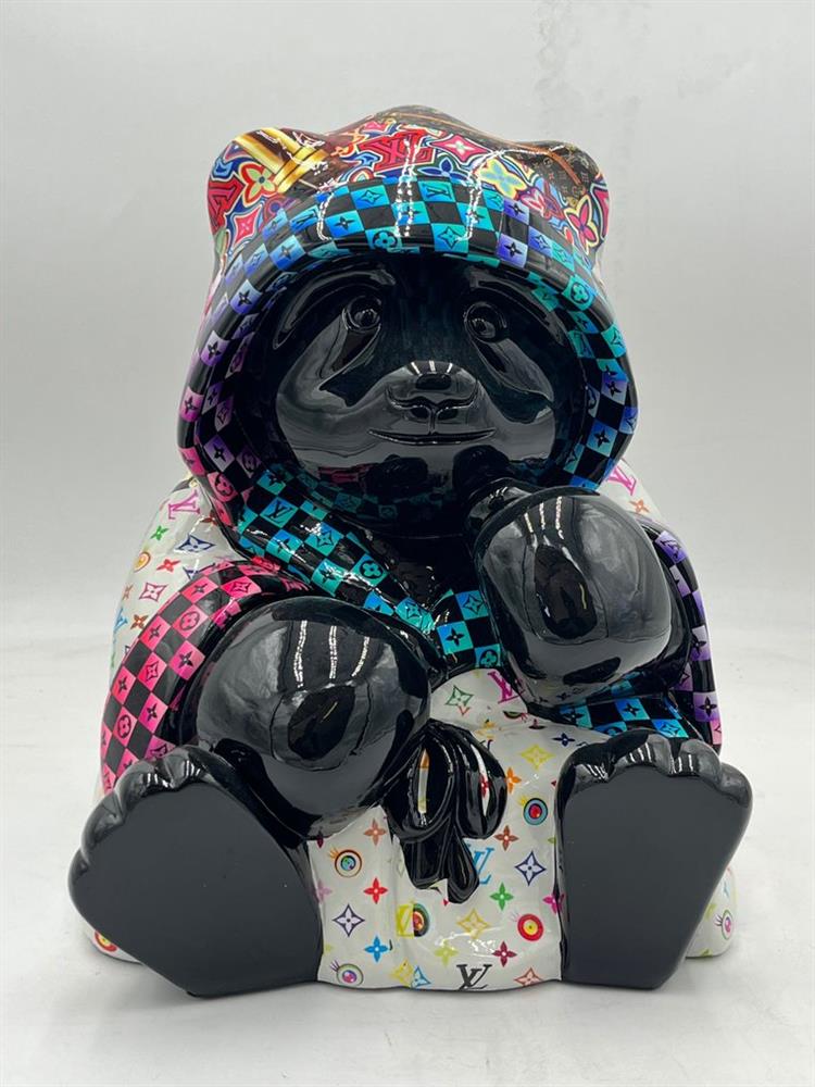 Naor - 'LV Boxing Panda I' -  Original Sculpture