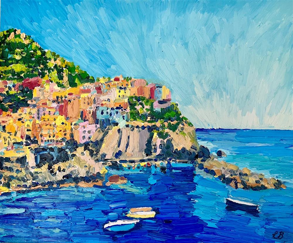 Leila Barton - 'La Dolce Vita Dreaming' - Framed Original Artwork