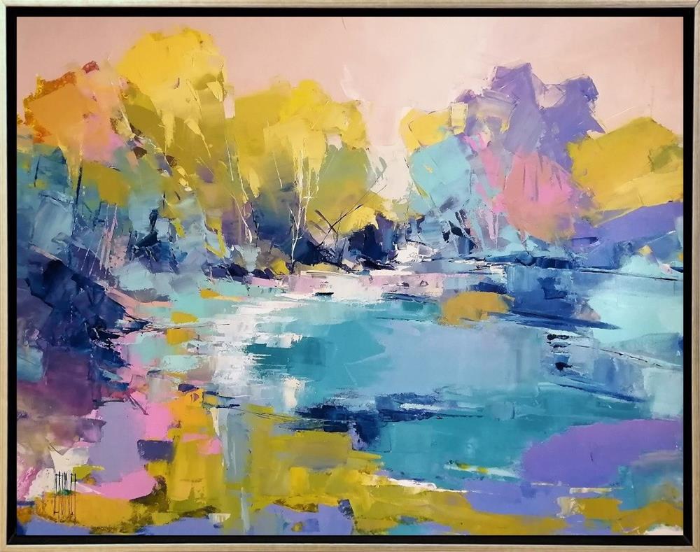 Hervé Lenouvel  'La Grand Marre' - Framed Original Artwork