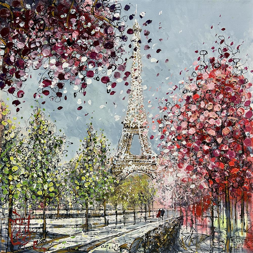 Nigel Cooke - 'La Tour Eiffel' - Framed Original Artwork