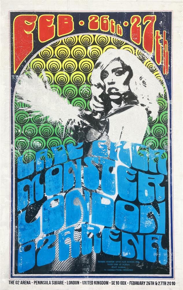 Linda Charles - 'Lady Gaga - London O2 2010' - Framed Original Artwork