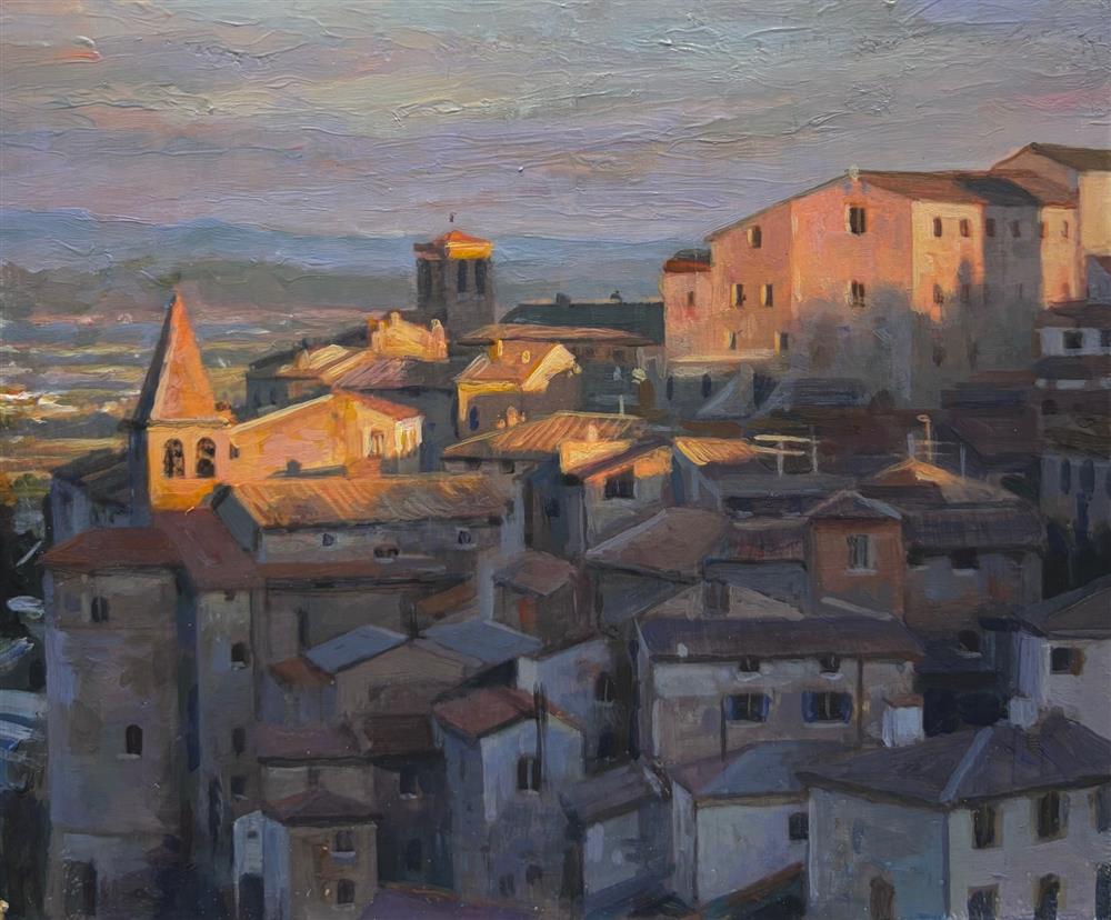 Rachele Dryden-Smith - 'Last Sun' - Framed Original Artwork