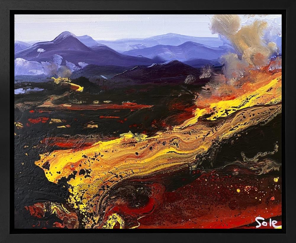 Michael Sole - 'Lava Study II' - Framed Original Artwork