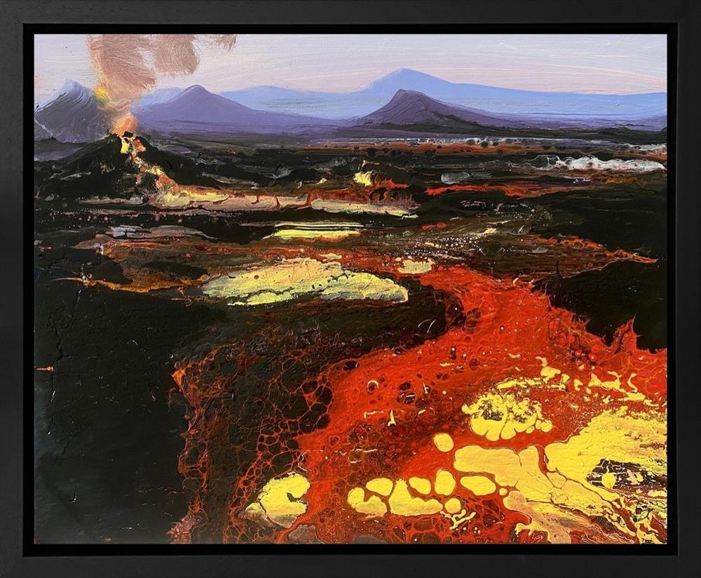 Michael Sole - 'Lava Study IV' - Framed Original Artwork