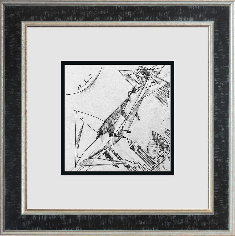 Andrei Protsouk - Laying In London - Study' - Framed Original Art