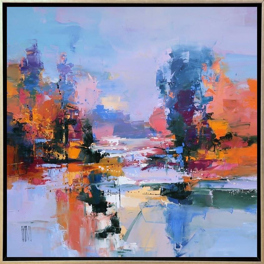 Hervé Lenouvel  'Le Ciel Sur LEau' - Framed Original Artwork