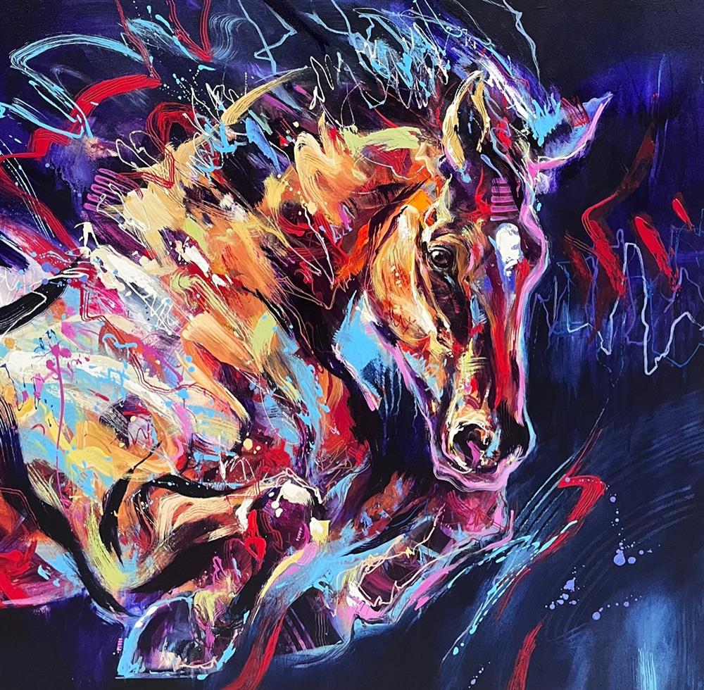 Anna Cher - 'Leap Of Faith' - Framed Original Artwork