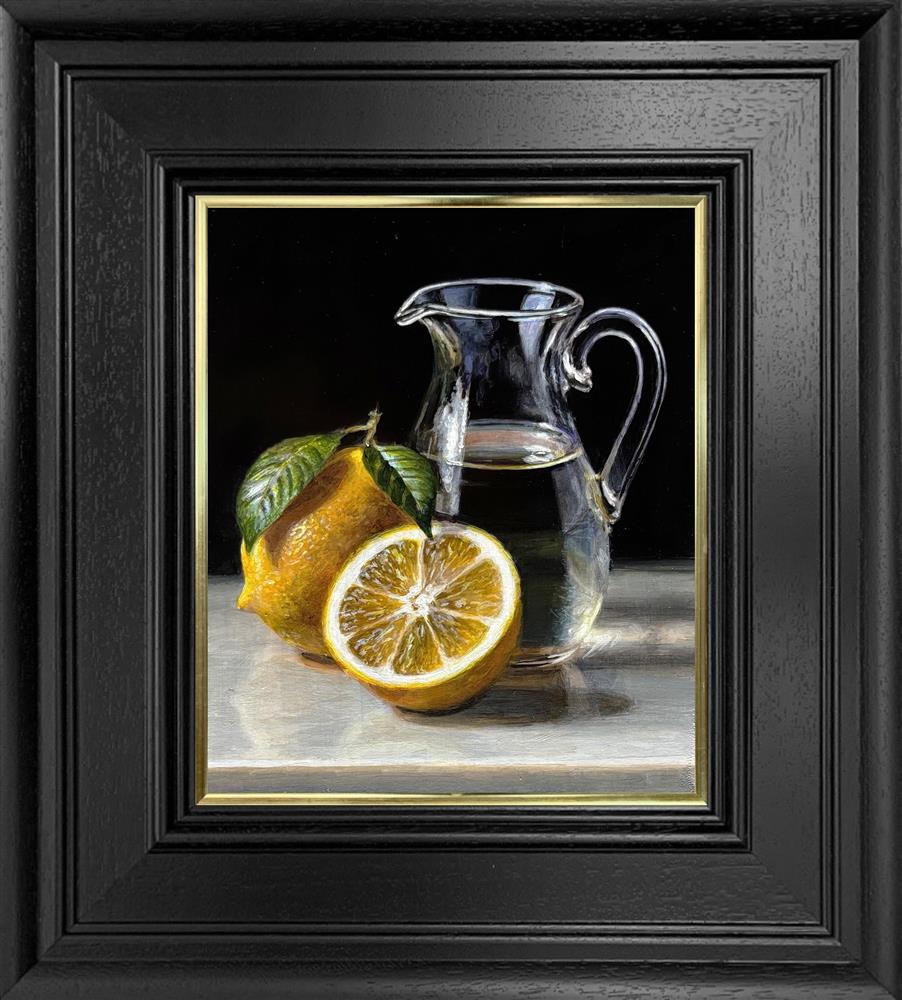 Tony Owens - 'Lemon And Small Glass Jug' - Framed Original Artwork