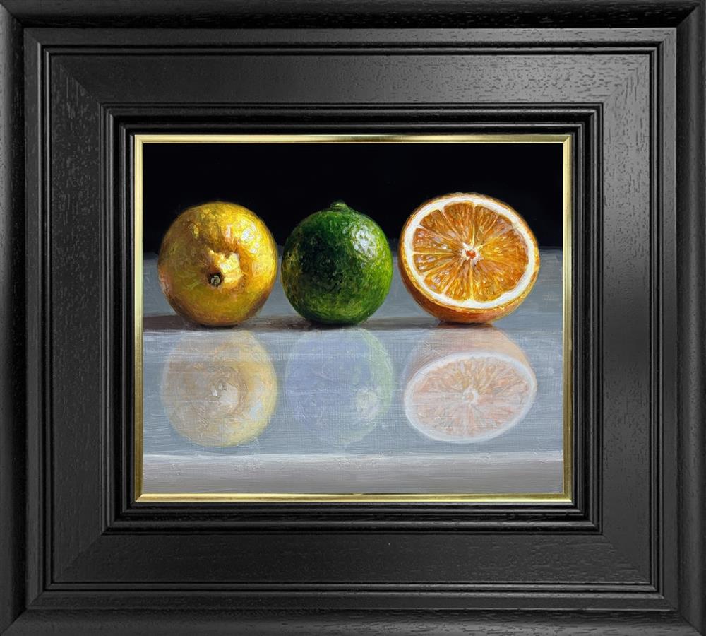 Tony Owens - 'Lemon, Lime And Half Cut Orange' - Framed Original Artwork