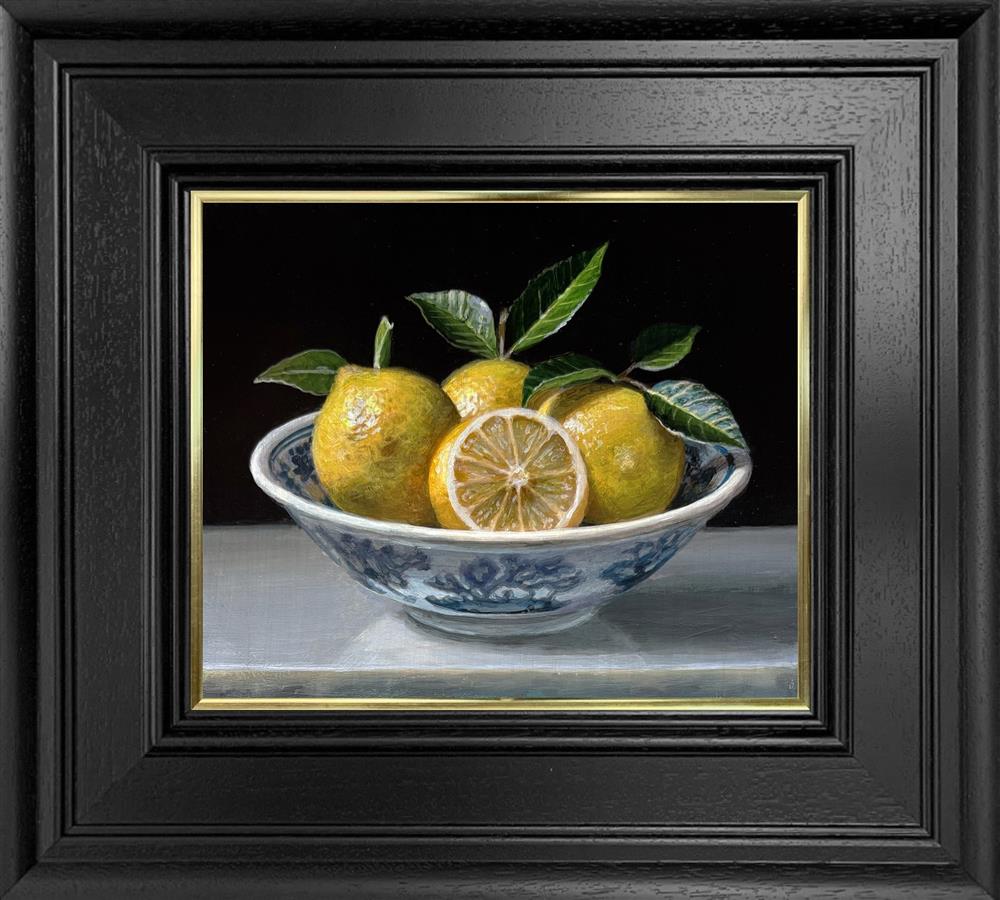 Tony Owens - 'Lemons In Bowl' - Framed Original Artwork