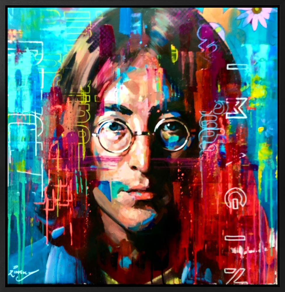 Zinsky - 'Lennon' - Framed Original Artwork