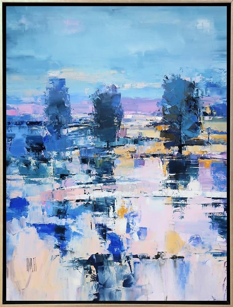 Hervé Lenouvel  'Les Arbres Reflts' - Framed Original Artwork