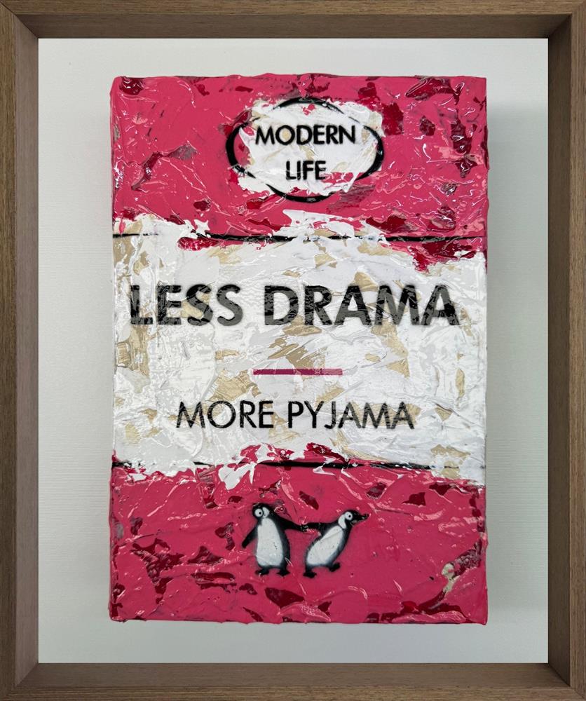 Hue Folk - 'Less Drama - Storybook'' - Framed Original Art