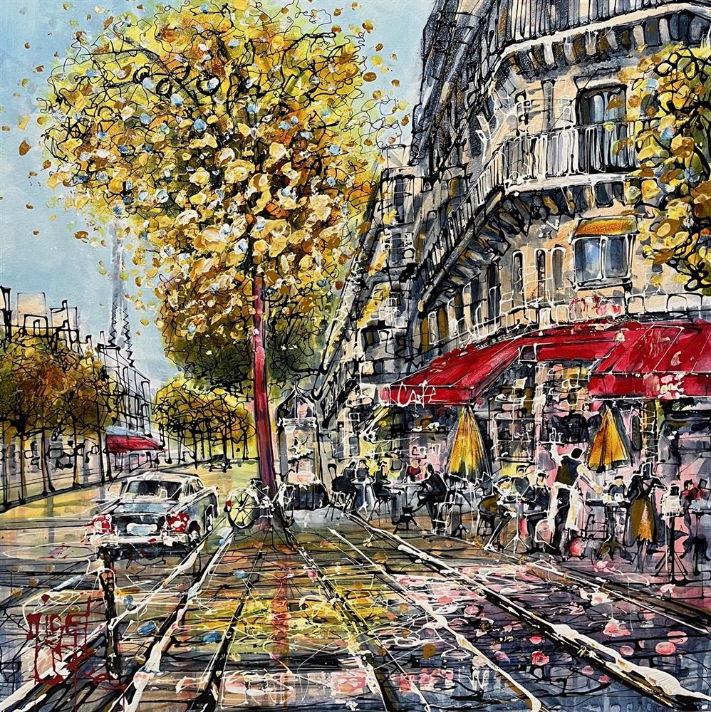 Nigel Cooke - 'Life in Paris' - Framed Original Artwork