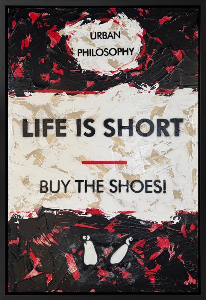 Hue Folk - 'Life Is Short' - Framed Original Artwork