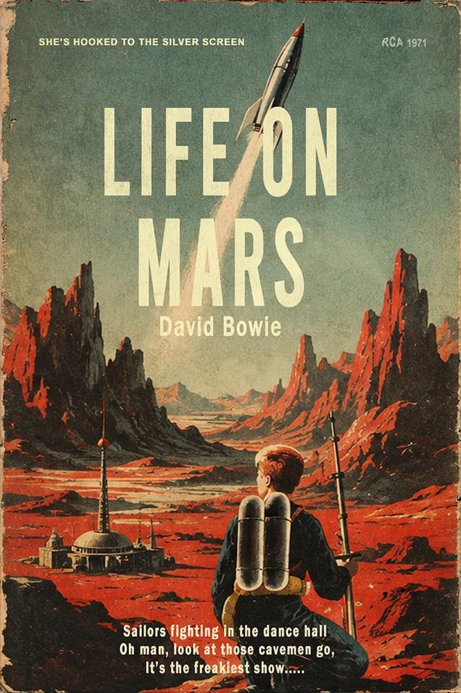 Linda Charles - 'Life On Mars' - Framed Original Artwork