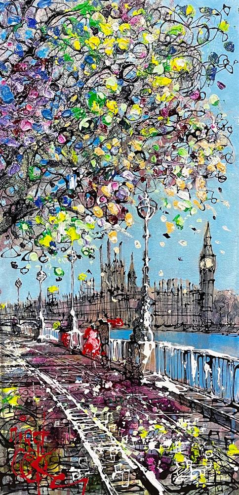 Nigel Cooke - 'Life On The Thames' - Framed Original Artwork