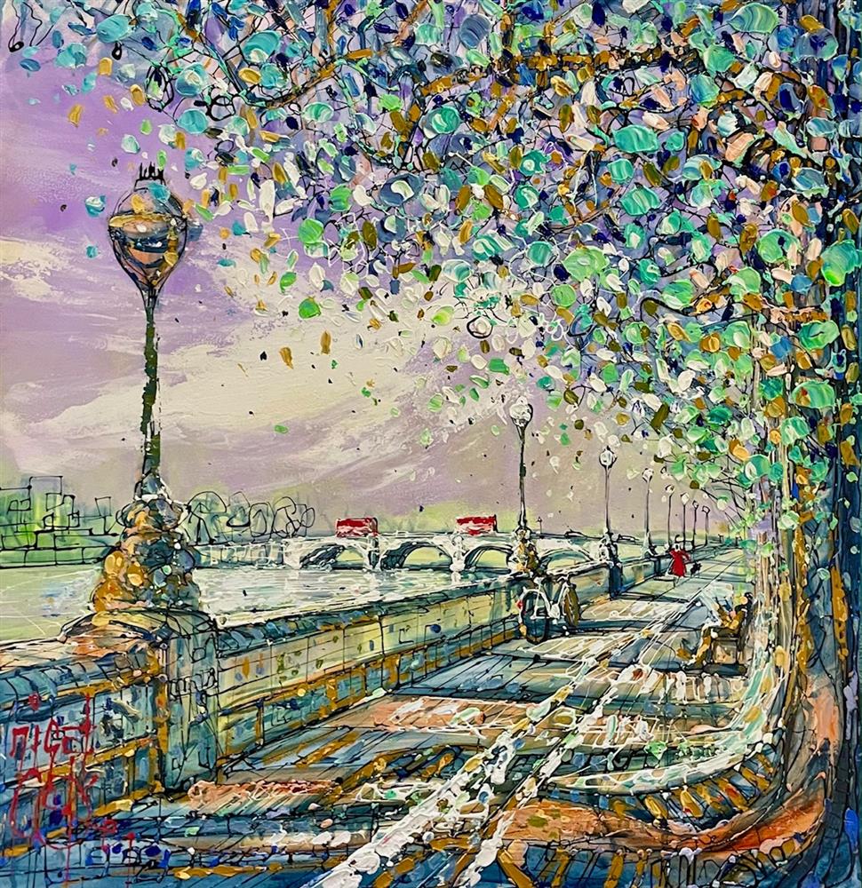 Nigel Cooke - 'Life Under The Lampposts' - Framed Original Artwork