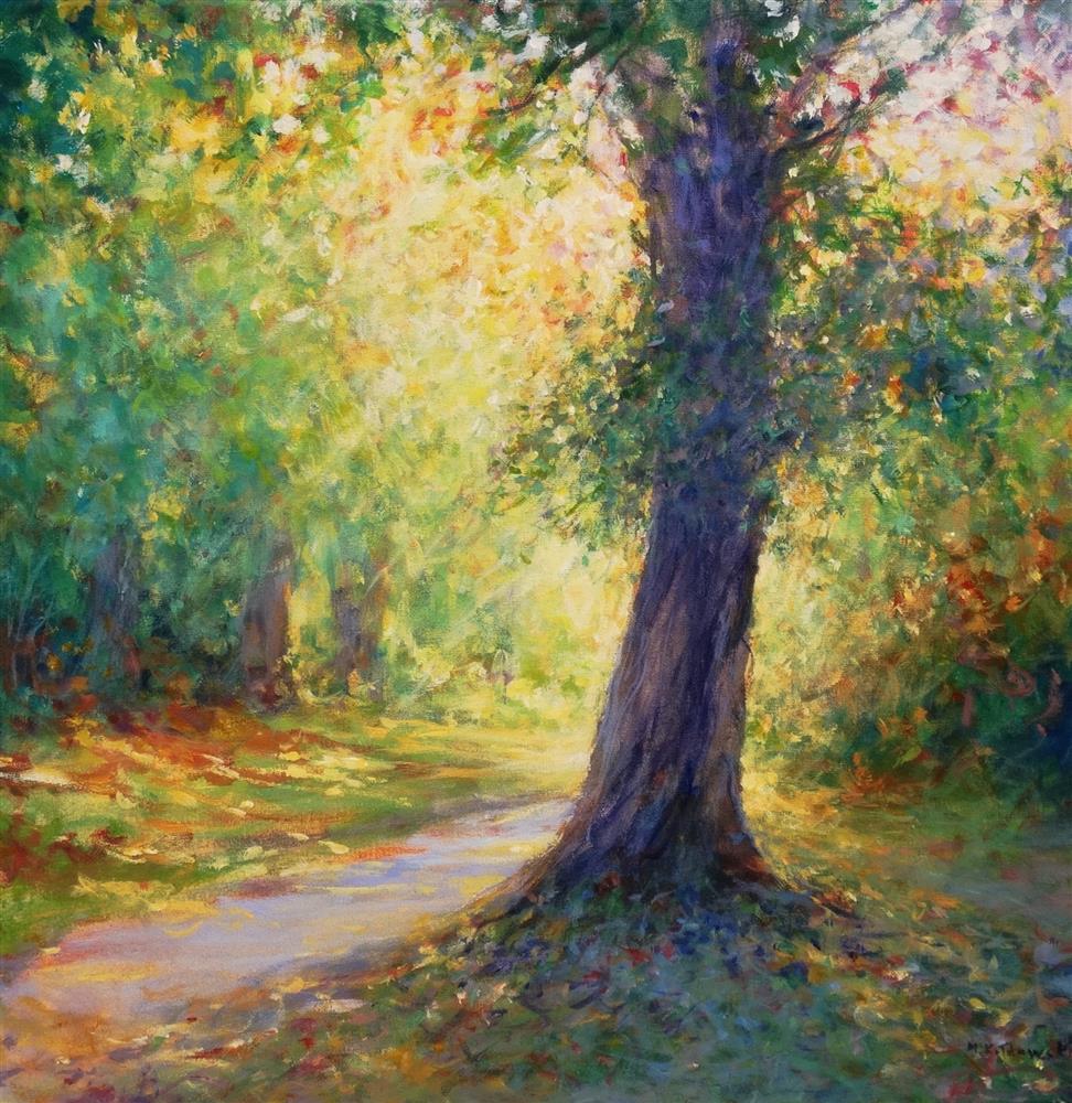 Mariusz Kaldowski - 'Light Behind An Oak Tree' - Framed Original Art