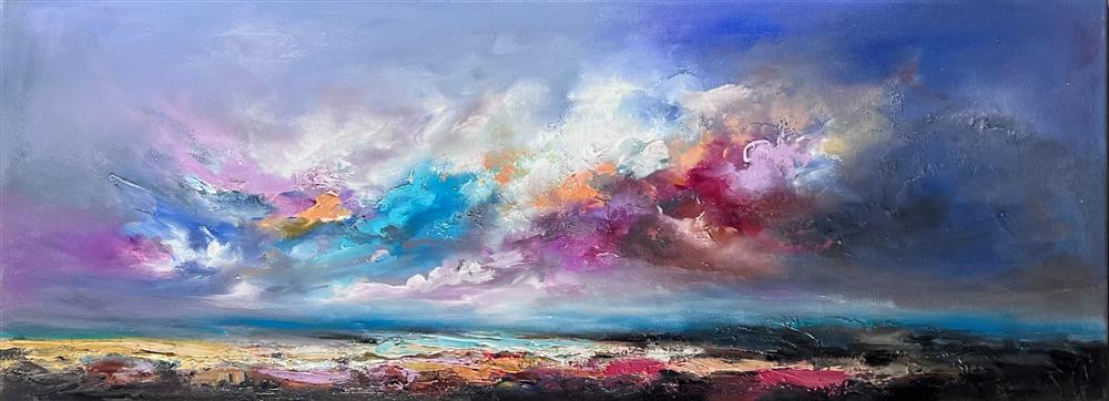 Anna Schofield - 'Lilac Blaze' - Framed Original Artwork