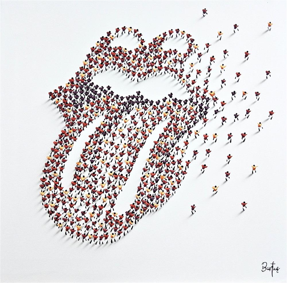 Francisco Bartus - 'Lips Like Jagger' - Framed Original Artwork