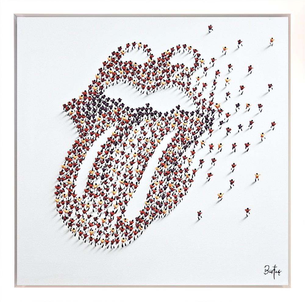 Francisco Bartus - 'Lips Like Jagger' - Framed Original Artwork